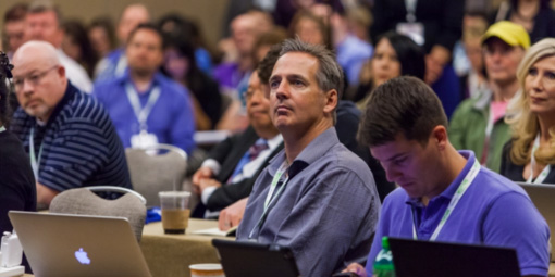 attendees during a session