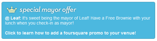 Foursquare offer