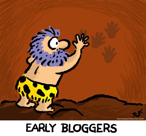 early bloggers cartoon