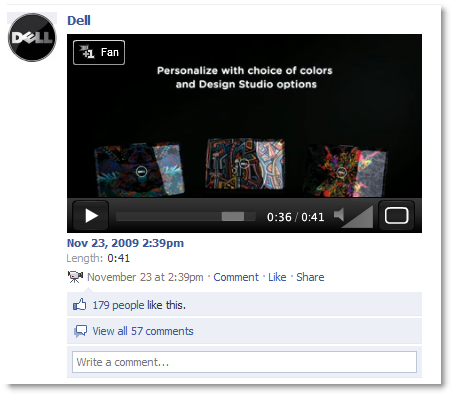 Dell on facebook