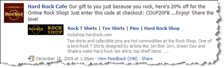 Hard Rock Cafe auf Facebook