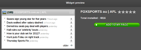 add widget