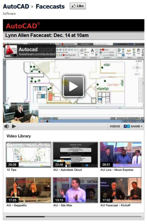 autocad facecast