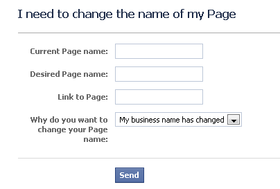 change the name of your page