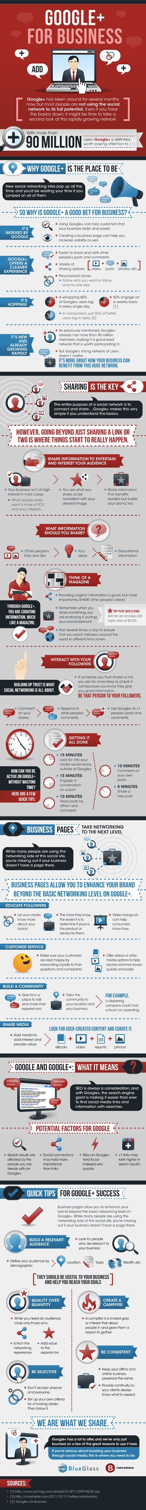 google+ for business infographic