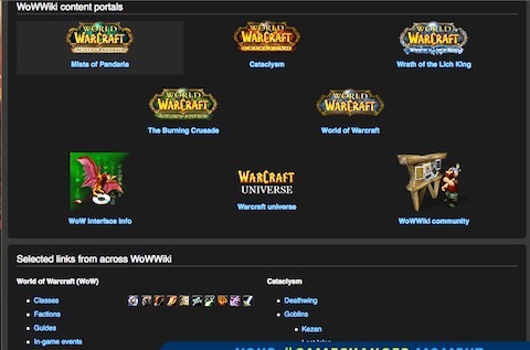 world of warcraft wiki