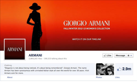 armani page