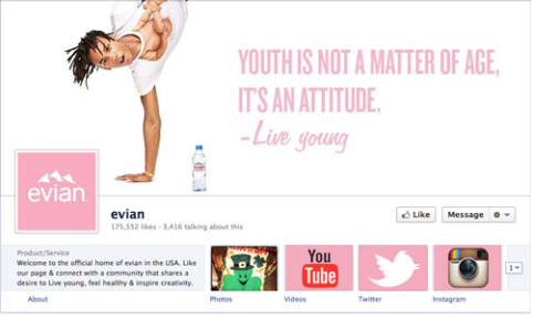 evian page