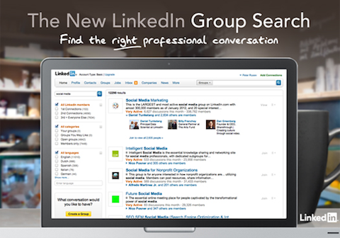 new linkedin group search