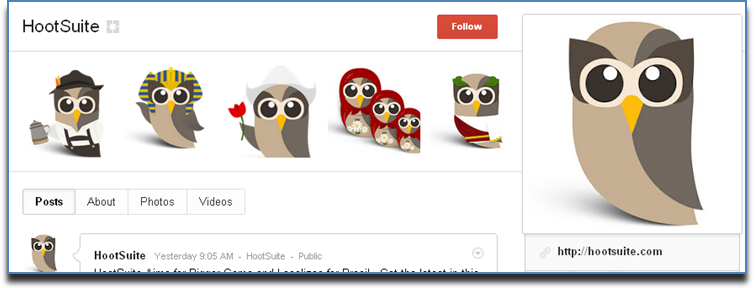 hootsuite page