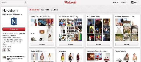 nordstrom pinterest profile