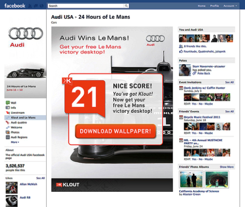 audi facebook page