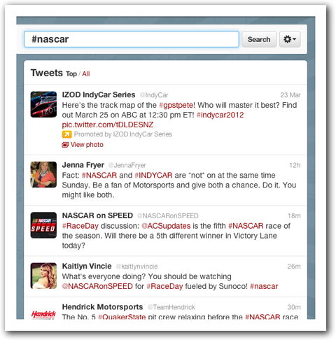 twitter nascar