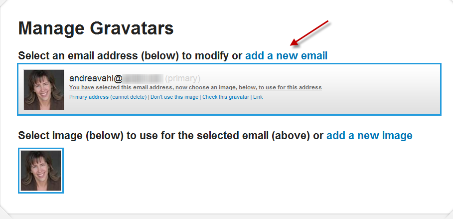 manage gravatars