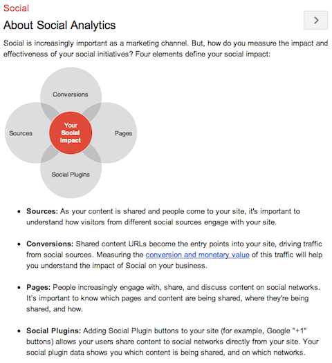 google analytics social reports