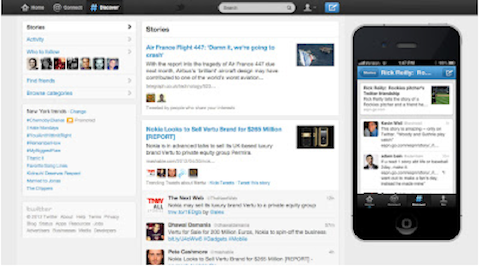 twitter discover tab