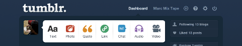 tumblr options
