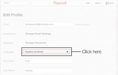pinterest in spanish