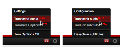 youtube automatic captions in spanish