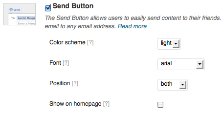 display send button