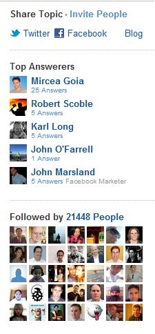 quora top followers