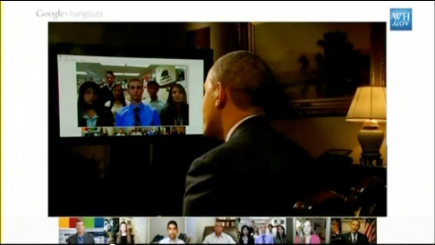 president obama hangout