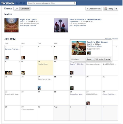 facebook events calendar view