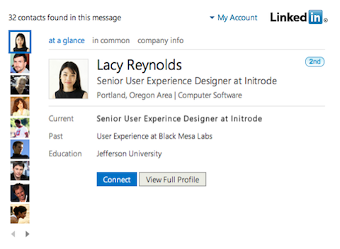 linkedin outlook app