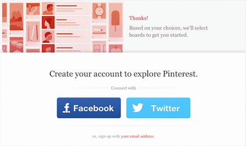 pinterest opens registration