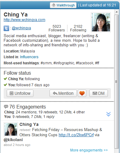 Commun.it Engagement Details Commun.it Engagement Details