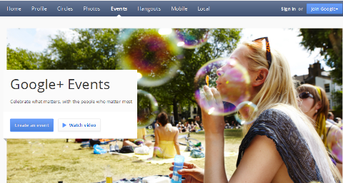 google+ events