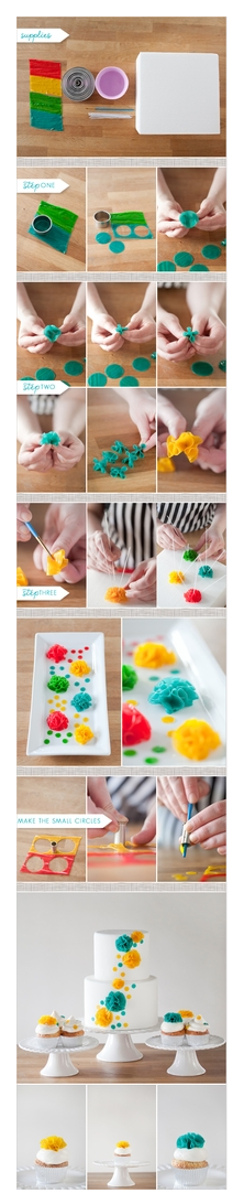 make your own cake flowers