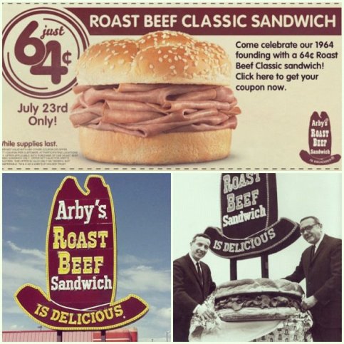 arby's facebook fan page post