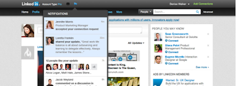 linkedin notifications