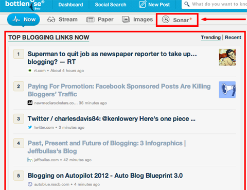 bottlenose trending content