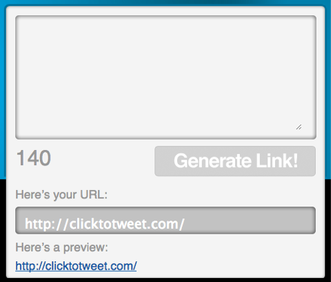 click to tweet generator