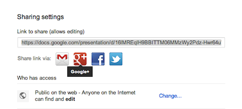 google+ on google drive