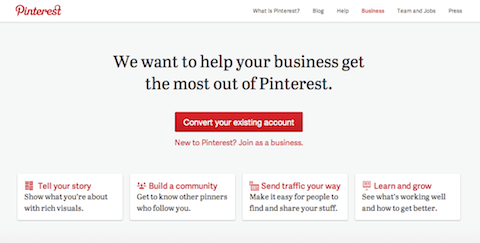 pinterest business account