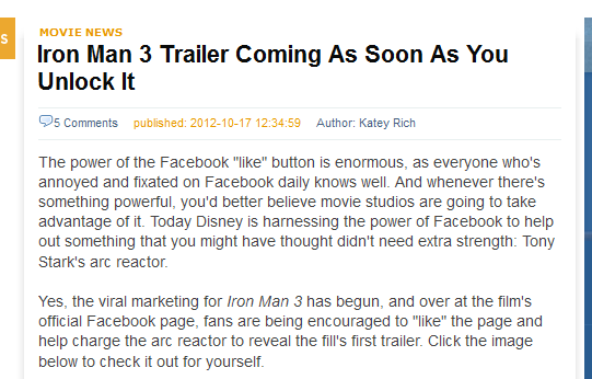 iron man trailer