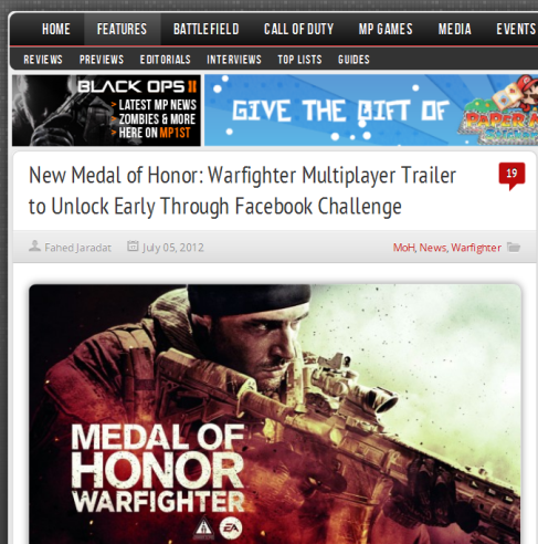 medal of honor facebook challenge