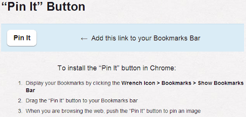 pin it button