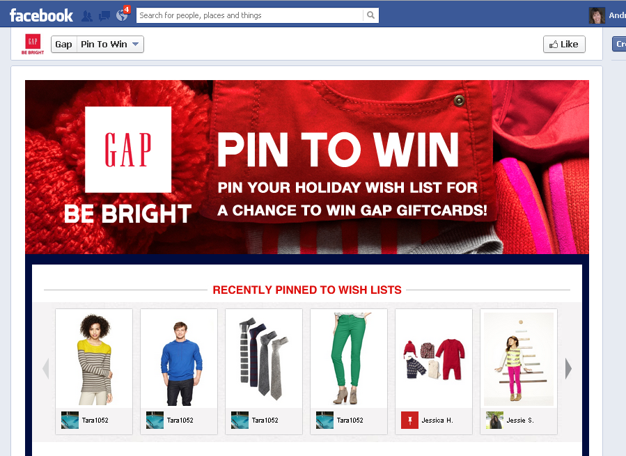 gap pin to win