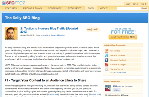 21 tactics to increase blog traffic