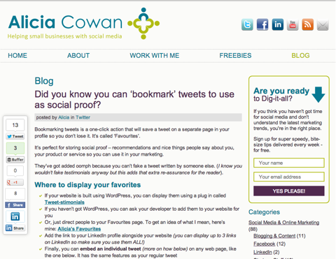 did you know you can bookmark tweets to use as social proof