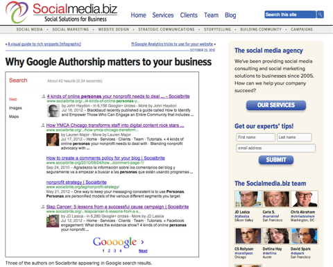 why google authorship matters to your business