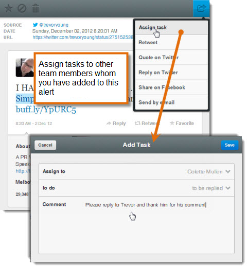 mention assign tasks