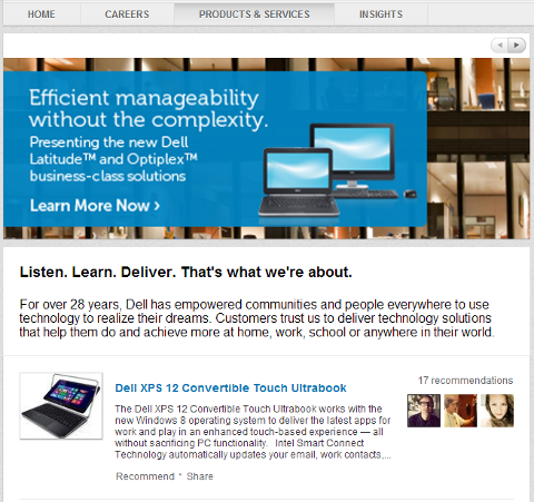 dell company page