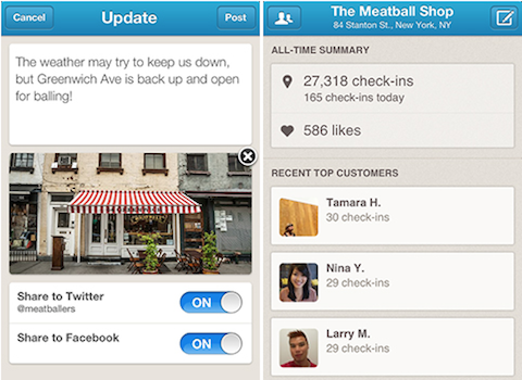 foursquare business app