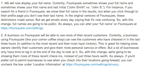 foursquare email