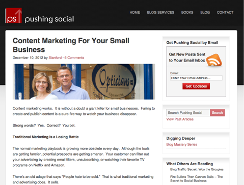 pushing social blog